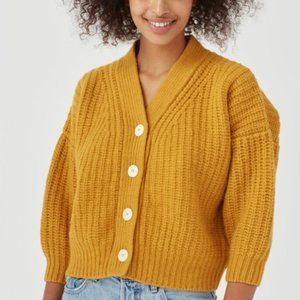 Babaa no19 Mini Cardigan Mustard Yellow Ochre babaà no 19